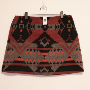 Gap Wool Patterned Skirt